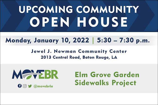 Elm Grove Garden Sidewalks Project Community Open House