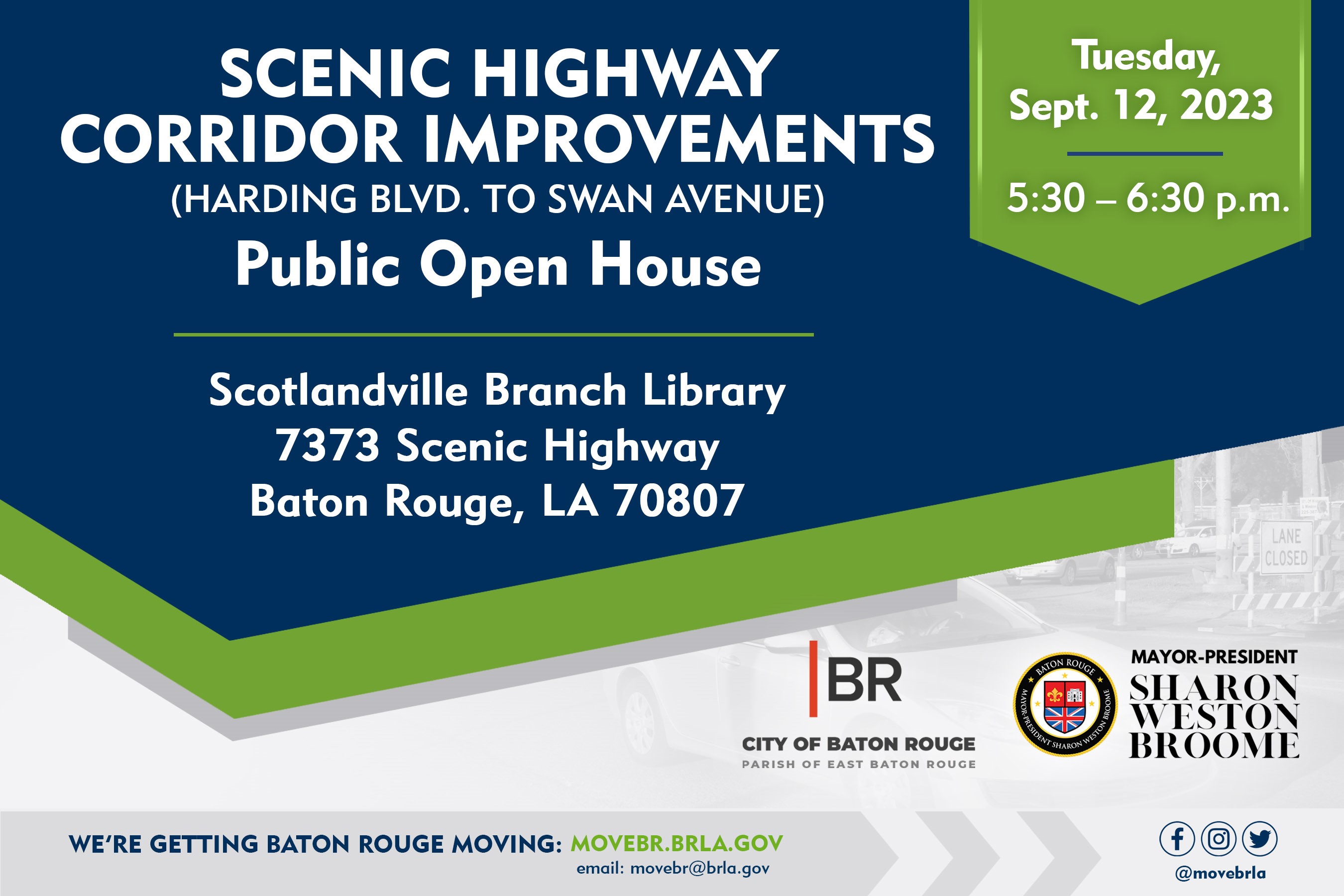 Scenic Highway Corridor Improvements (Harding to Swan) Public Open House