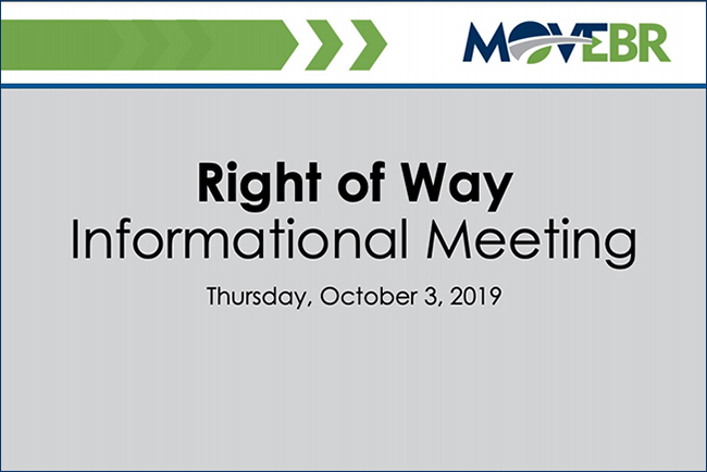 Right of Way Information Meeting